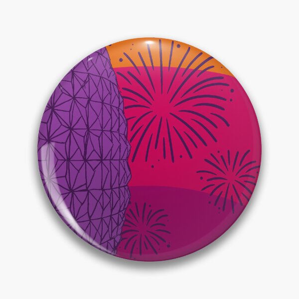 Item preview, Epcot - Retro Rainbow Figment Fireworks - poster designed and sold by Cammi Friederichs.