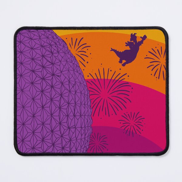 Item preview, Epcot - Retro Rainbow Figment Fireworks - poster designed and sold by Cammi Friederichs.