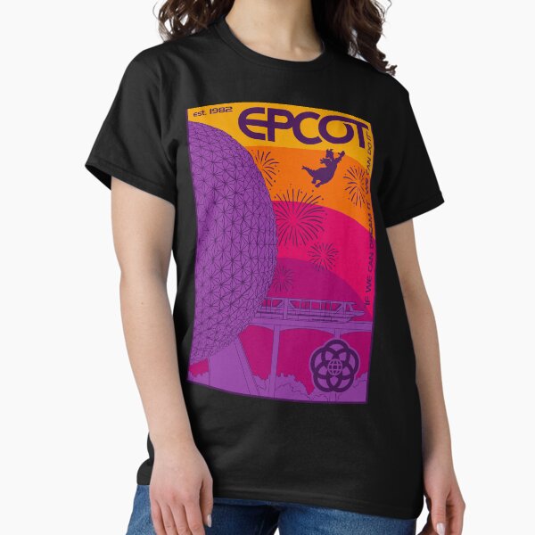Item preview, Epcot - Retro Rainbow Figment Fireworks - poster designed and sold by Cammi Friederichs.