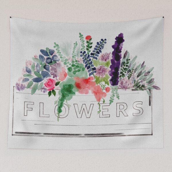 Item preview, Watercolor Flower Box designed and sold by ssarahalbanesee.