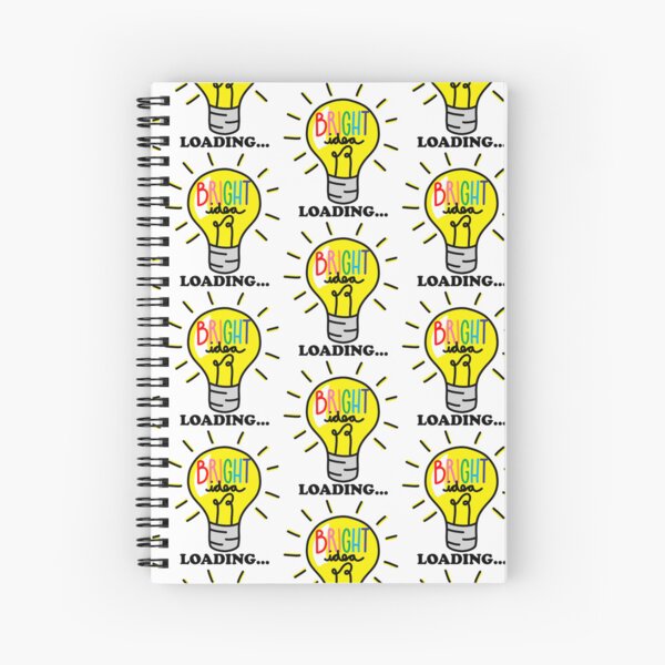 Bright Idea Loading Lightbulb Spiral Notebook