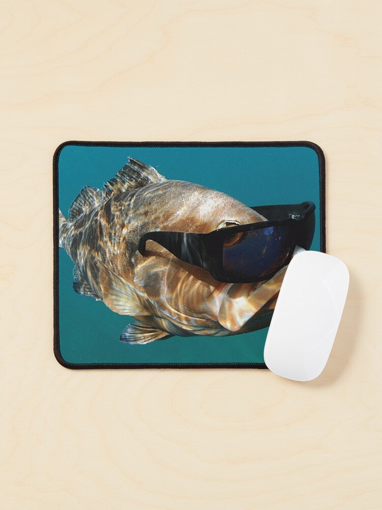 Cool Fish Wearing Glasses Mouse Pad for Sale by BigCheesie
