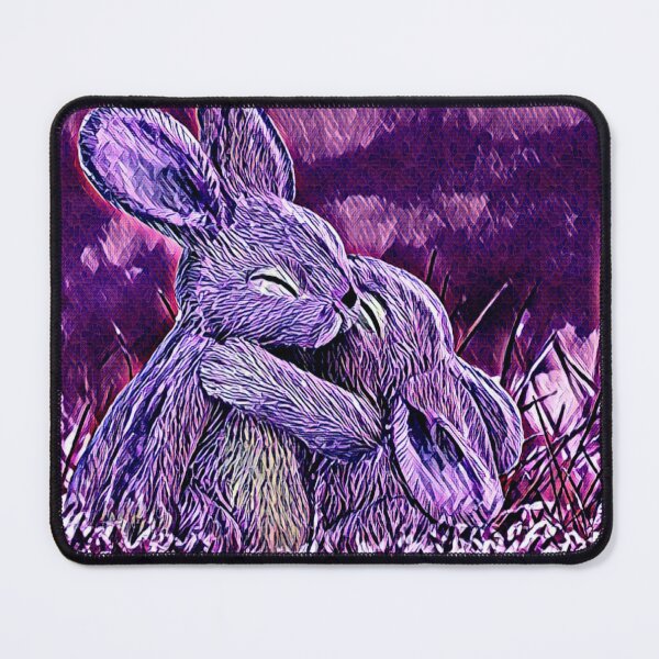 Item preview, Cute Hugging Bunny Rabbits in a Field of Flowers designed and sold by madtoyman.
