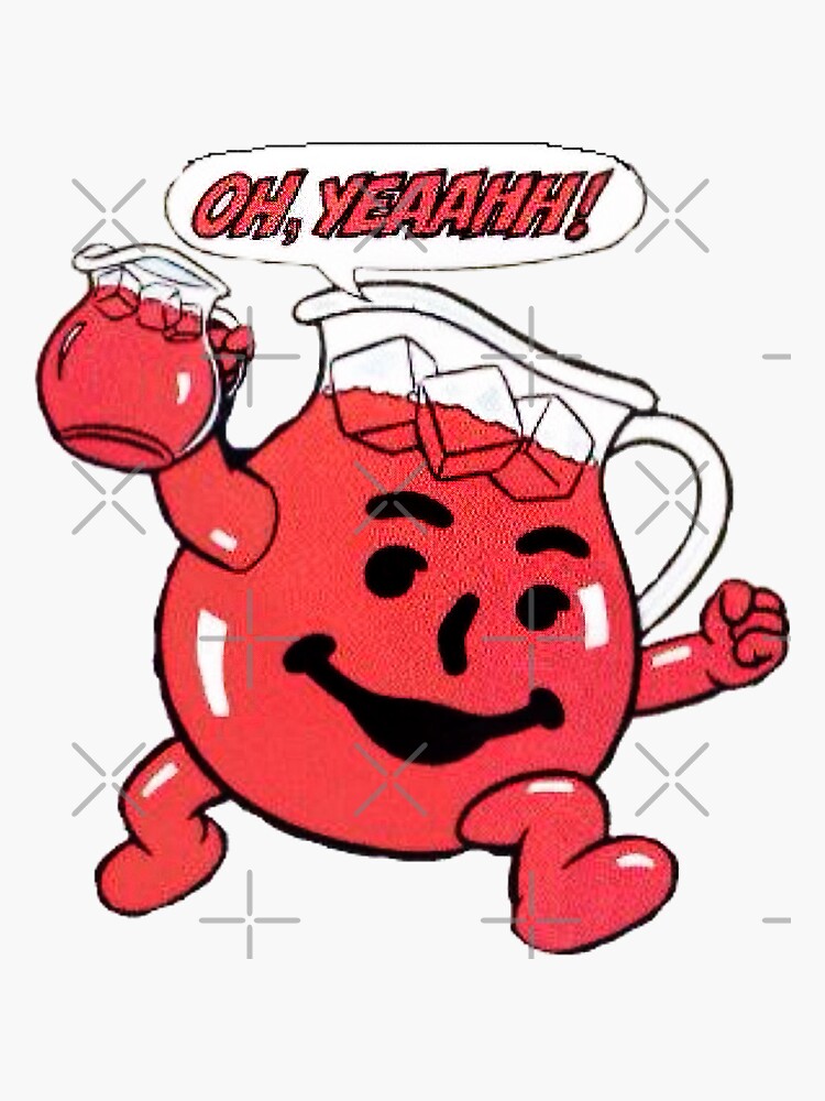 "KoolAid Man" Sticker for Sale by CurbsideDeli Redbubble