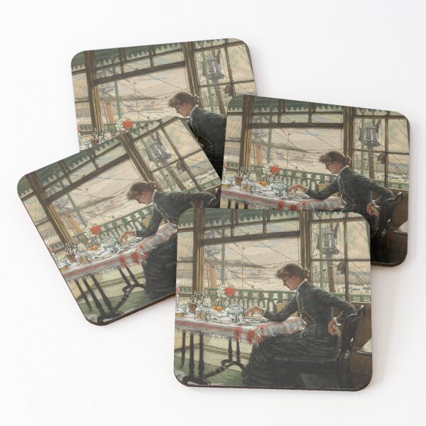 Item preview, Room overlooking the Harbour (1878) - James Tissot designed and sold by SALON DES ARTS.