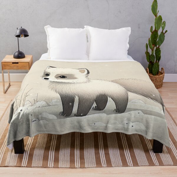 Item preview, Arctic Fox Cub in the Snow - Cute and Fun Design designed and sold by madtoyman.