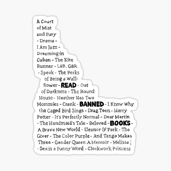 Read Banned Books - Idaho Sticker