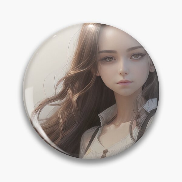 Artikelvorschau, Charming Schoolgirl with Long Chestnut Hair entworfen und verkauft von FireScreen.