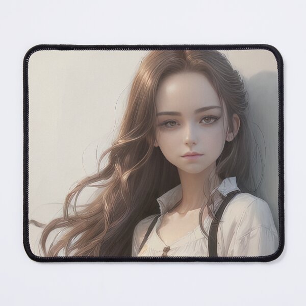 Item preview, Charming Schoolgirl with Long Chestnut Hair designed and sold by FireScreen.