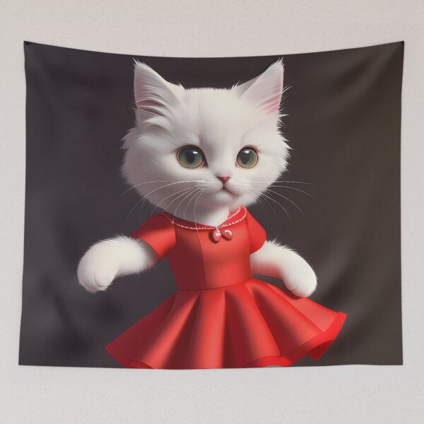 Item preview, Dancing cat - Modern digital art designed and sold by Ai-michiart.