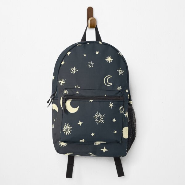 Item preview, moon, star and crescent illustration, hand-painted watercolor stars, seamless pattern with stars and moon designed and sold by SabinArt.