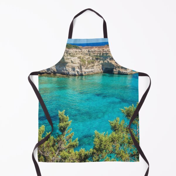Item preview, Turquoise Sea, Cliffs and Green Trees. Puglia, Italy designed and sold by salarkoshop.