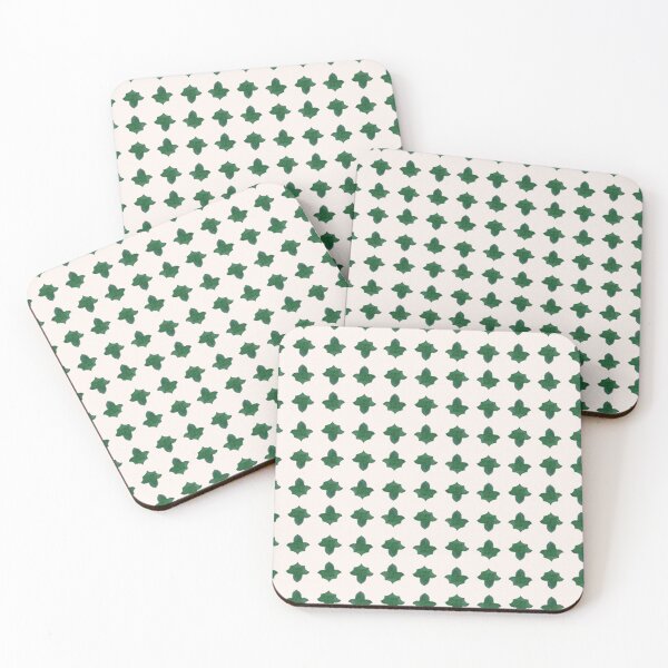 Item preview, Alhambra tiles in green on an ecru background designed and sold by cezidesign.