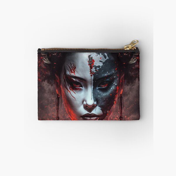 Item preview, Fire demon geisha tenebrism chiaroscuro style designed and sold by RK - Shop.