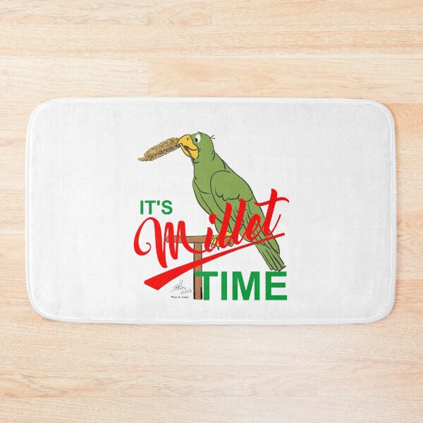 Item preview, It's Millet Time-Oscar the Cartoon Parrot designed and sold by Laughing Parrot Studio.