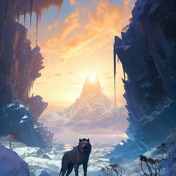 Vorschaubild zum Design Winter Sunset Animation on Rocks von FireScreen