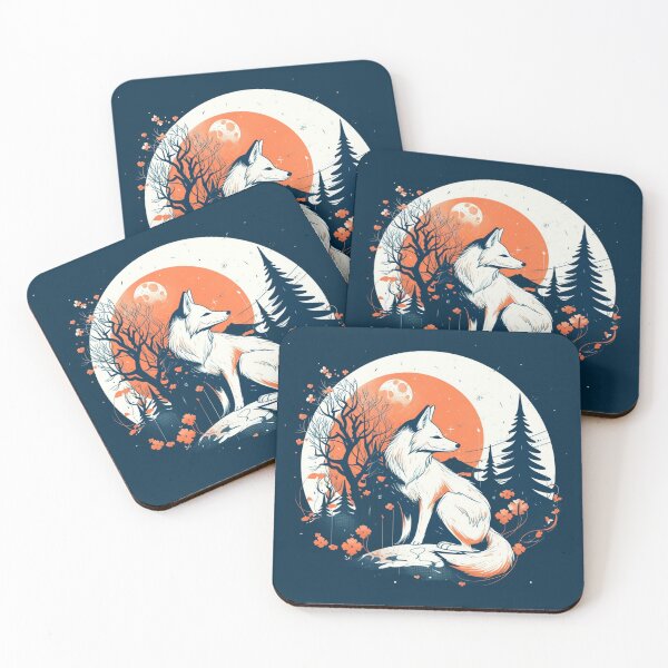 Item preview, White Fox Under The Trees Classic T-shirt designed and sold by Graphichut.