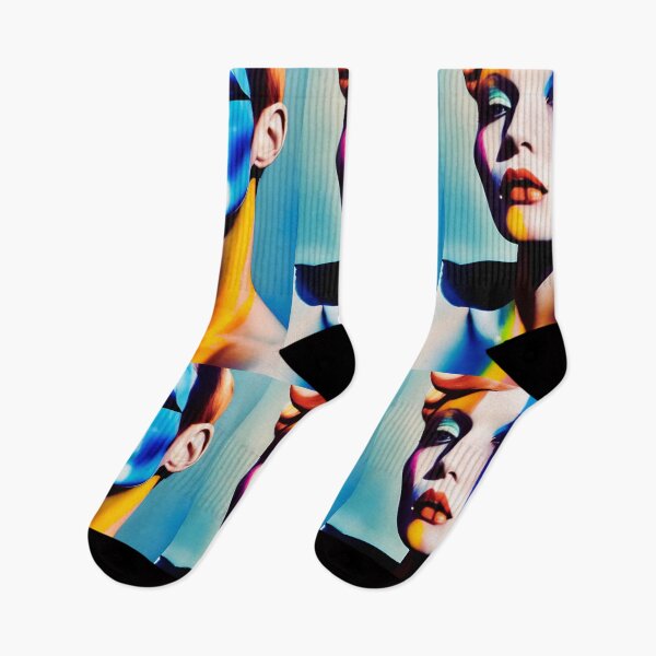 Item preview, Abstract and colorful face, popart, generated by artificial intelligence designed and sold by ArtificialMinds.