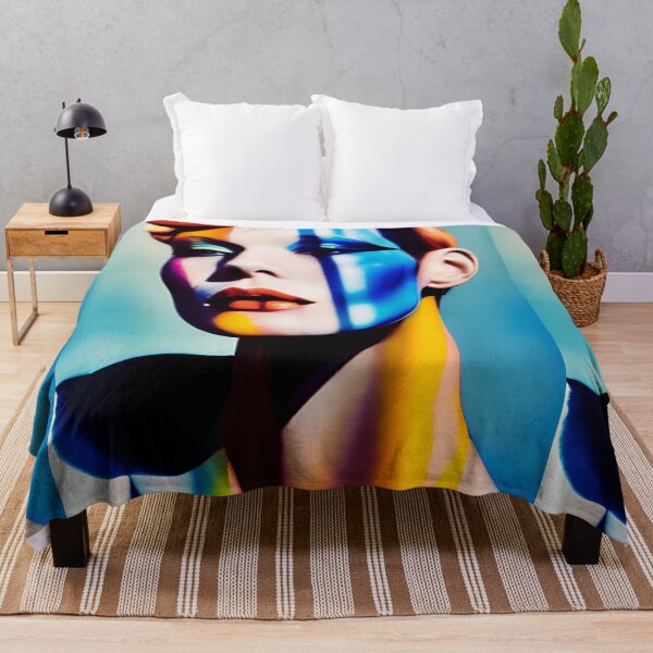 Item preview, Abstract and colorful face, popart, generated by artificial intelligence designed and sold by ArtificialMinds.