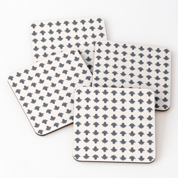 Item preview, Alhambra charcoal tile on ecru background designed and sold by cezidesign.