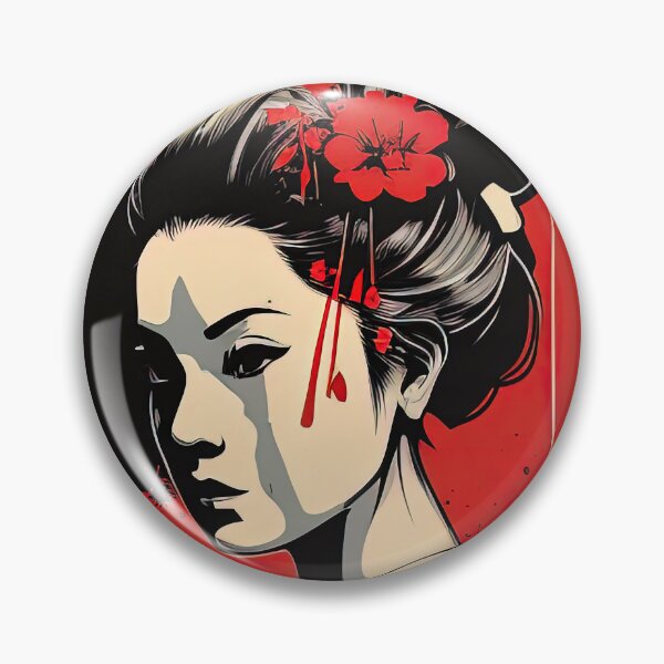 Item preview, Portrait illustration of a Japanese geisha designed and sold by RK - Shop.