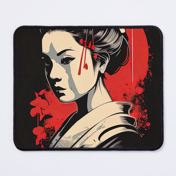 Item preview, Portrait illustration of a Japanese geisha designed and sold by RK - Shop.