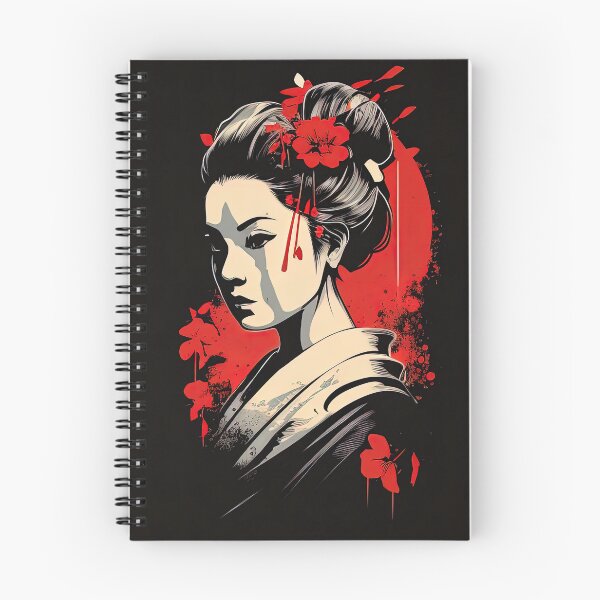 Item preview, Portrait illustration of a Japanese geisha designed and sold by RK - Shop.