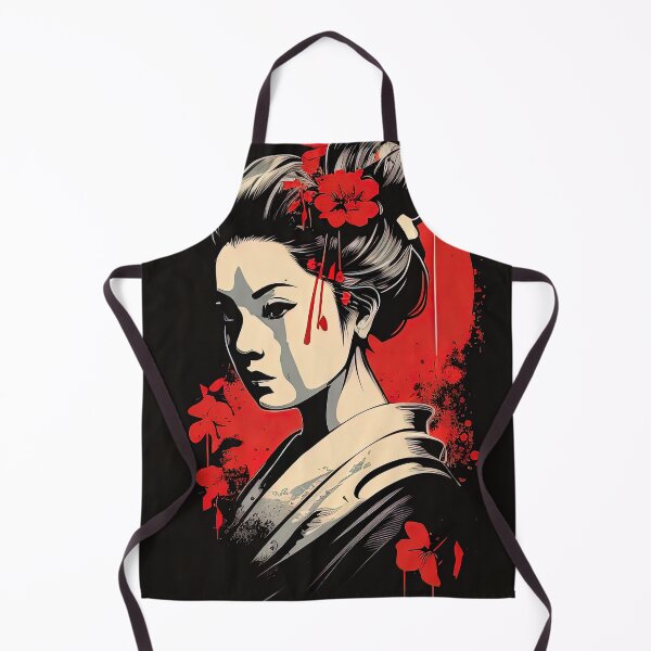Item preview, Portrait illustration of a Japanese geisha designed and sold by RK - Shop.