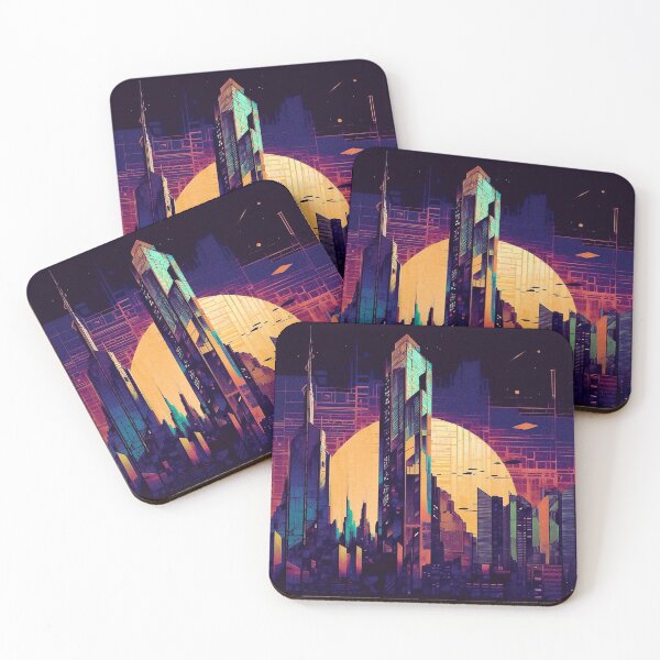 Item preview, Cybernetic City Sunset designed and sold by sublimepw.