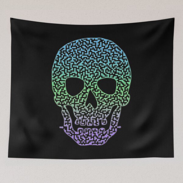 Item preview, Skull Shaped Colorful Maze & Labyrinth designed and sold by gorff.