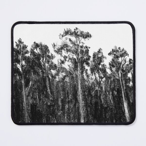 Item preview, Dark winter forest charcoal illustration designed and sold by DaryaGeft.