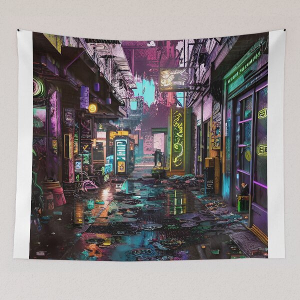 Item preview, Arcade Alley in Midtown - City Scene designed and sold by Delerat7.