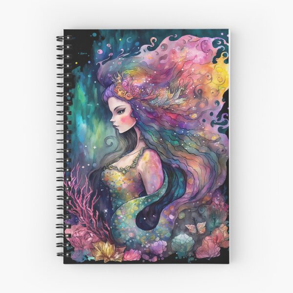 Item preview, Rainbow Mermaid, Witchy Sea Goddess designed and sold by MoonBohemian.