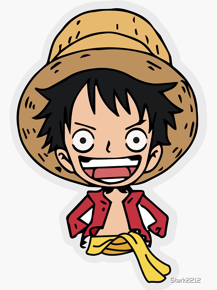 one piece sticker ai generative luffy 33663328 PNG