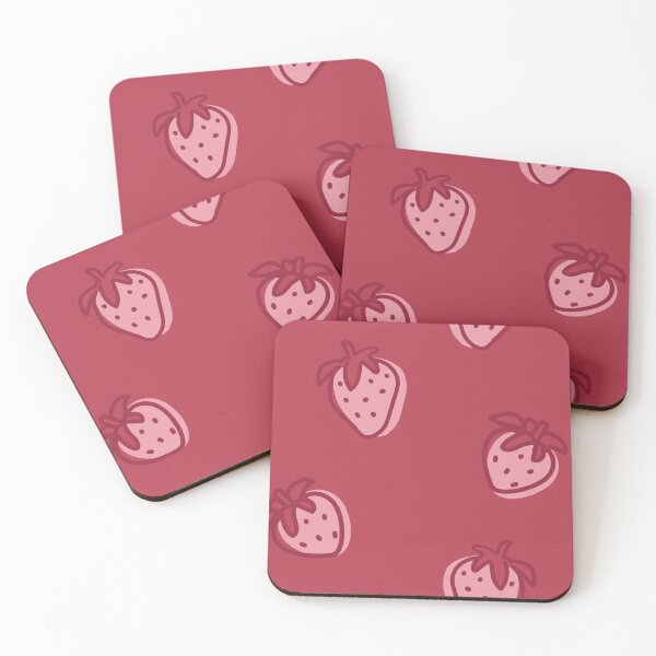 Item preview, strawberries pink and red with outline designed and sold by NEWGARDEN STUDIO.