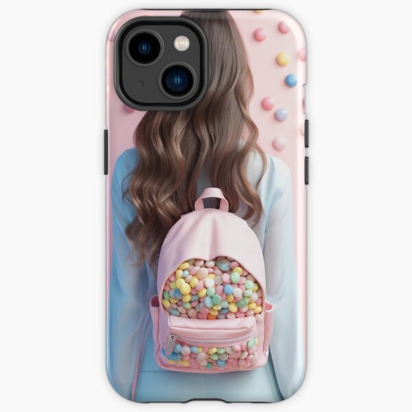 Woman with Candy Backpack iPhone Tough Case