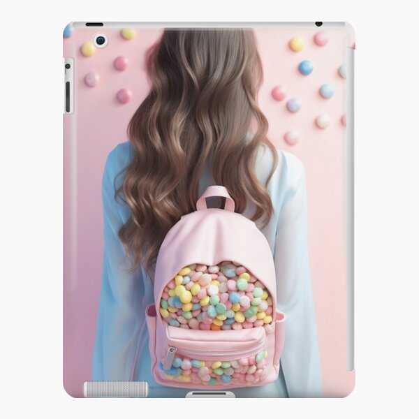 Woman with Candy Backpack iPad Snap Case