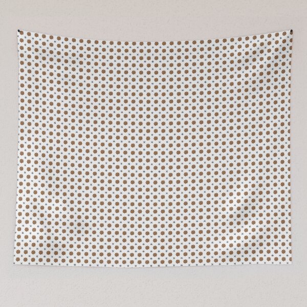 Item preview, Brown Alhambra tile on ecru background designed and sold by cezidesign.