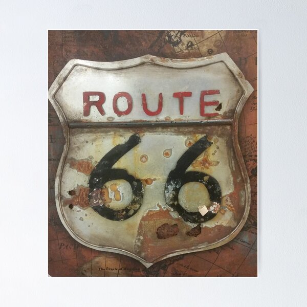 Item preview, Route 66 on tin designed and sold by JoySpirithawk.