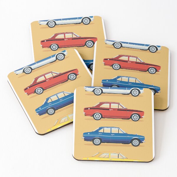 Item preview, 4 escoltas Ford designed and sold by CanterburyArt.