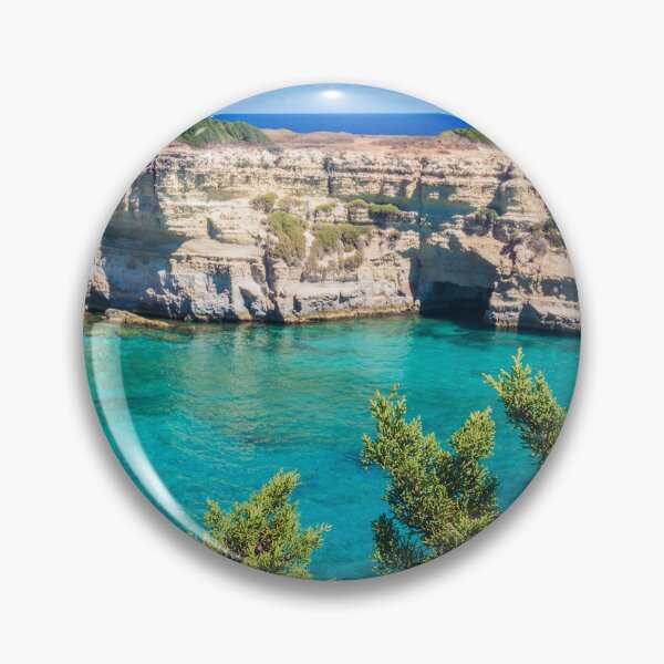 Item preview, Turquoise Sea, Cliffs and Green Trees. Puglia, Italy designed and sold by salarkoshop.