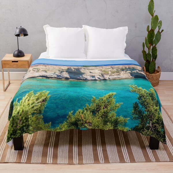 Item preview, Turquoise Sea, Cliffs and Green Trees. Puglia, Italy designed and sold by salarkoshop.