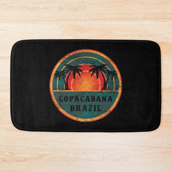 Aperçu de l'œuvre Copacabana Brazil - Beach Vintage Retro Sunset créée et vendue par Whimsical Thinker.