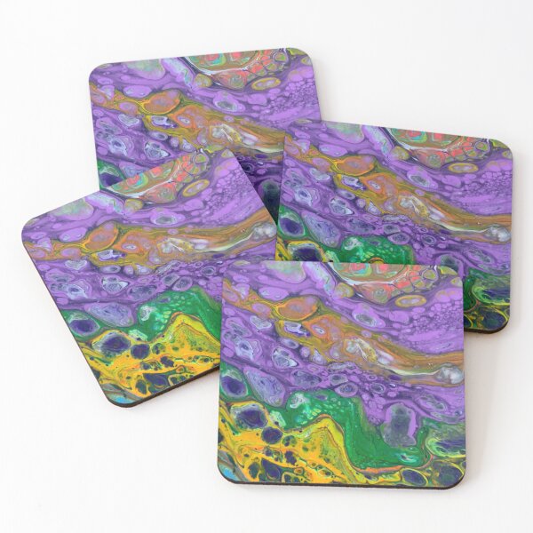 Item preview, Colorful abstract fluid paint  designed and sold by baksuart.