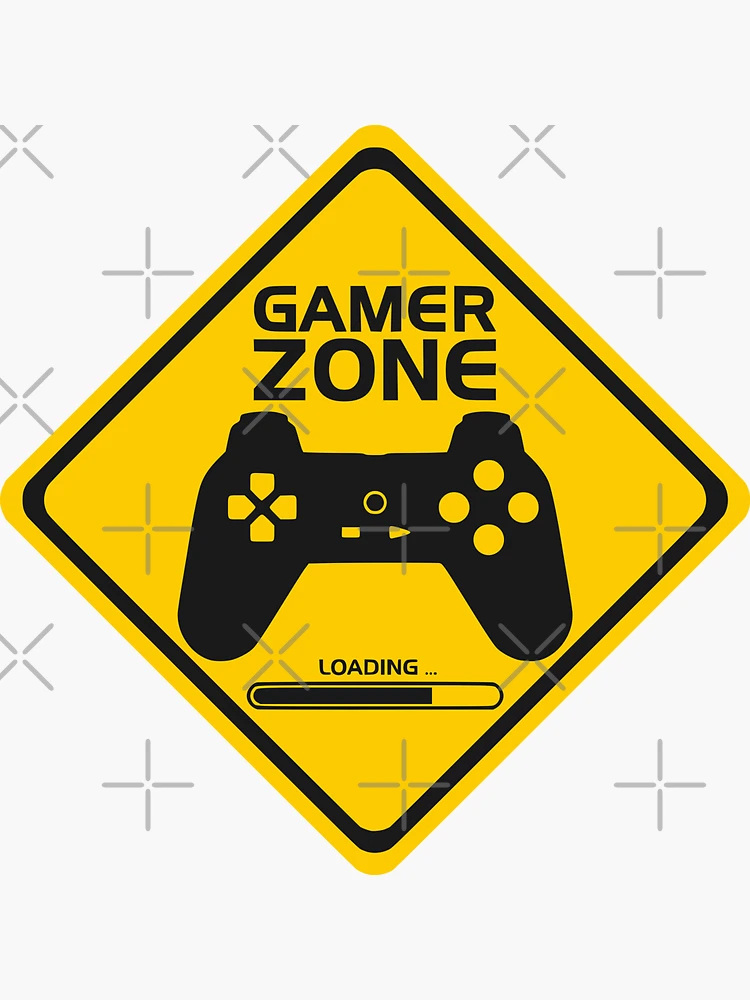 Loading game zone sign video game wall sticker - TenStickers