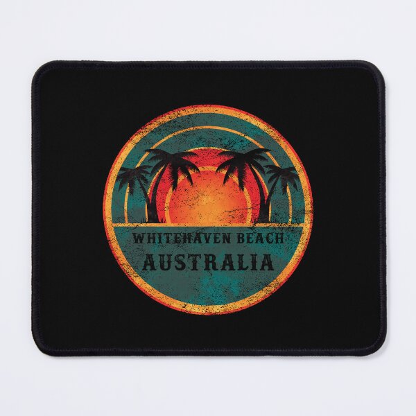 Item preview, Whitehaven Beach Australia - Beach Vintage Retro Sunset designed and sold by Whimsical Thinker.