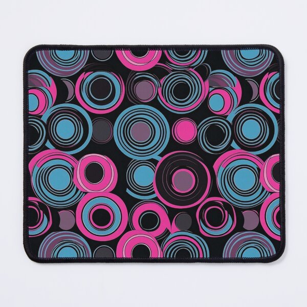 Item preview, Concentric Circular design pattern Magenta Baby Blue Clothing  designed and sold by iPaint Airbrush Studio.