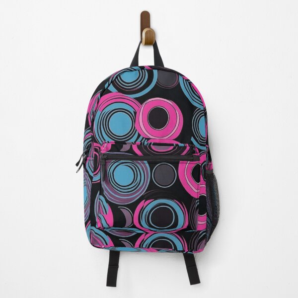 Item preview, Concentric Circular design pattern Magenta Baby Blue Clothing  designed and sold by iPaint Airbrush Studio.