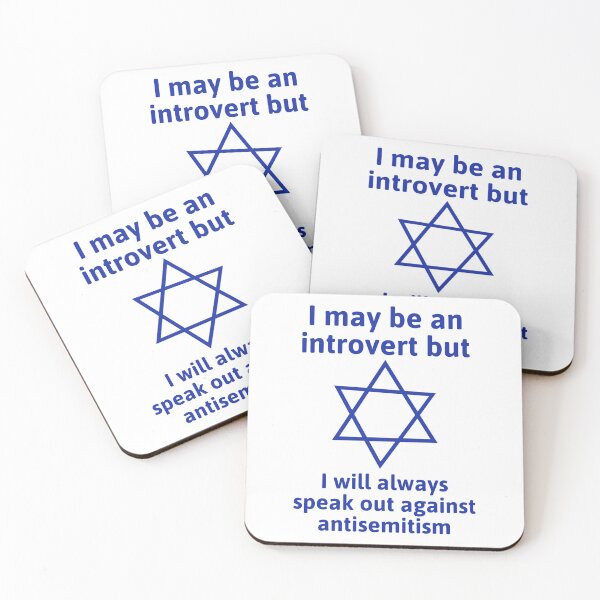 Item preview, Introvert will speak out against antisemitism  designed and sold by Rachel the Artist .