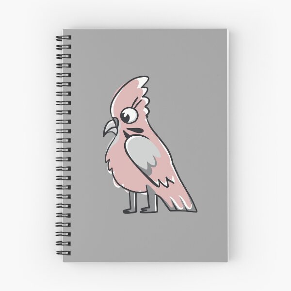 Item preview, Standing cocky pink and grey cockatoo designed and sold by cheekyfoxart.